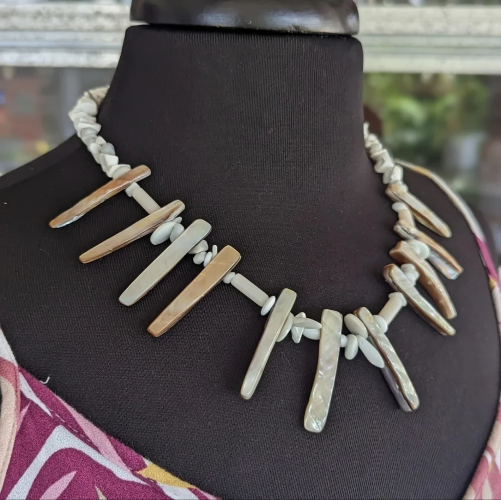 Mermaidcore Handmade Shell Necklace Coastal Vacation Hippie Vibes Bohochic